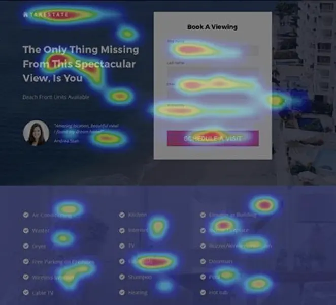 Real-Time Heatmap Tracker for Landing Pages